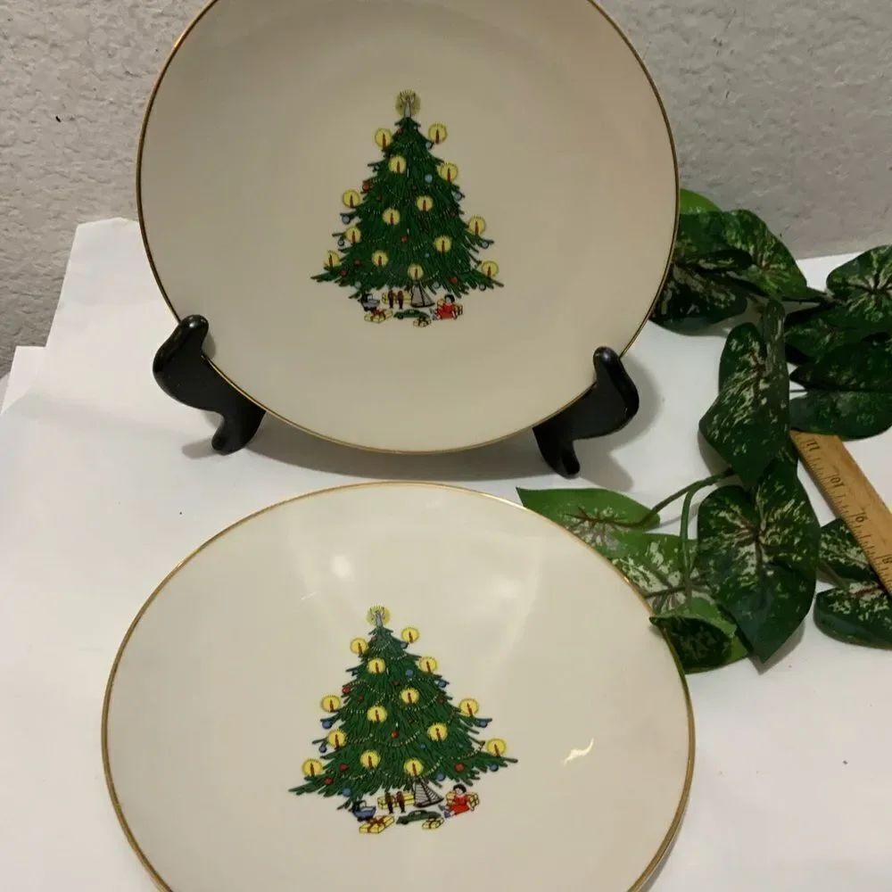 Set of 2 B.C. CLARK 8.5”  plates  1972 &1977, 80th  year limited edition A14